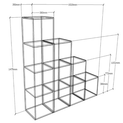 Стеллаж Стюард-200e современный для гостиной - фото 2 home