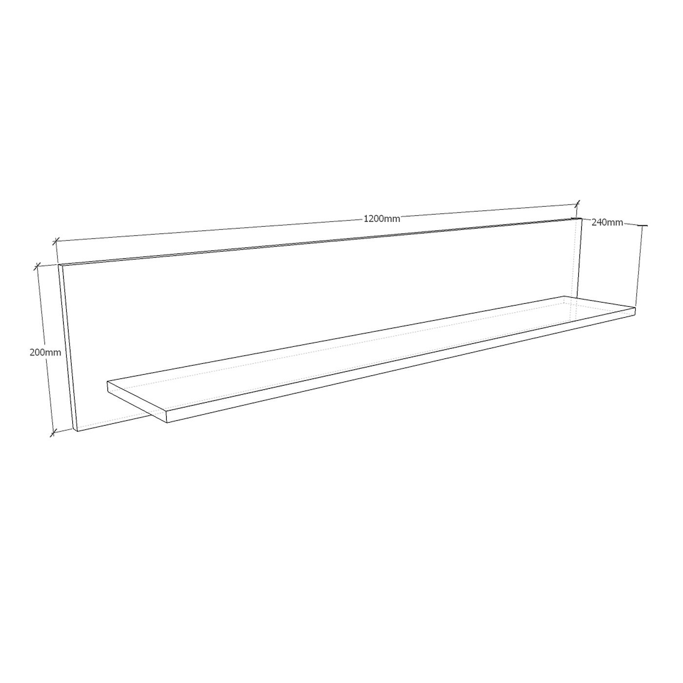 Полка Кеге-202qh современный для гостиной - фото 3 large