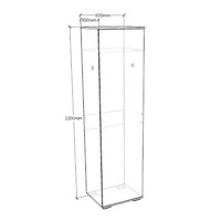 Шкаф Афина-200a современный для прихожей и спальни - фото 3 small