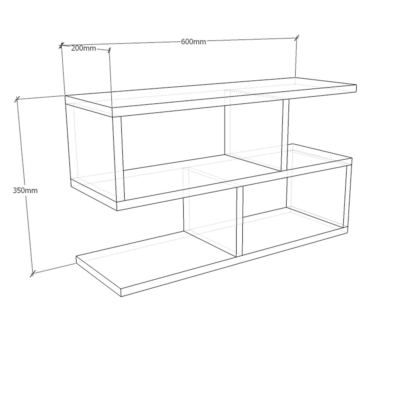 Полка Ларен-201b современный для гостиной - фото 2 large