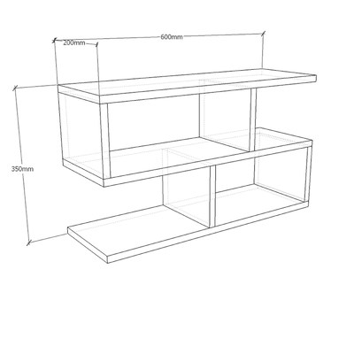 Полка Ларен-201c современный для гостиной - фото 2 home Полка Ларен-201c современный для гостиной - фото 2 home