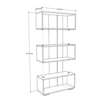 Стеллаж Эрсо-201f современный для гостиной - фото 3 home