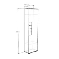 Шкаф Либен-200en современный для прихожей и спальни - фото 3 small