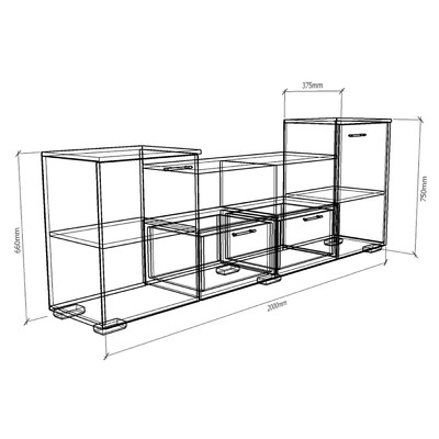 ТВ-тумба Парус-951a современный для гостиной - фото 3 home ТВ-тумба Парус-951a современный для гостиной - фото 3 home