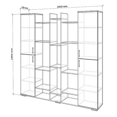 Стеллаж Турп-201d классический для гостиной - фото 2 home