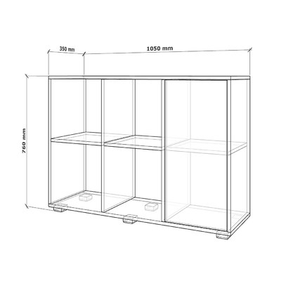 Стеллаж Грау-202ok современный для гостиной - фото 2 home