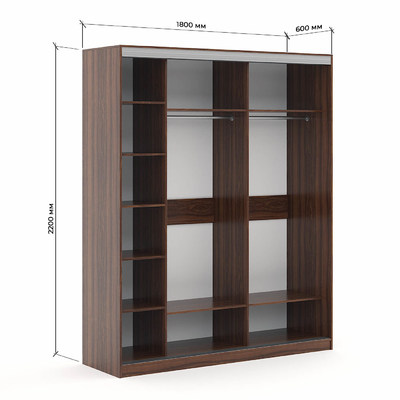 Шкаф-купе Версаль 3-201ak современный для прихожей - фото 3 home