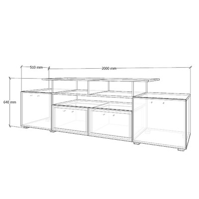 ТВ-тумба Твист 8-951f классический для гостиной - фото 2 home