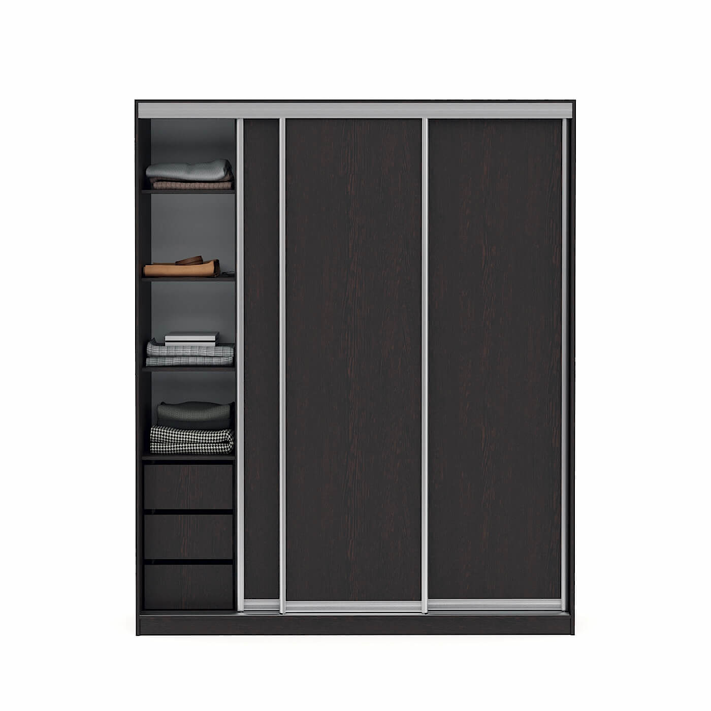 Шкаф-купе Версаль 3-200a современный для прихожей и спальни - фото 2 large