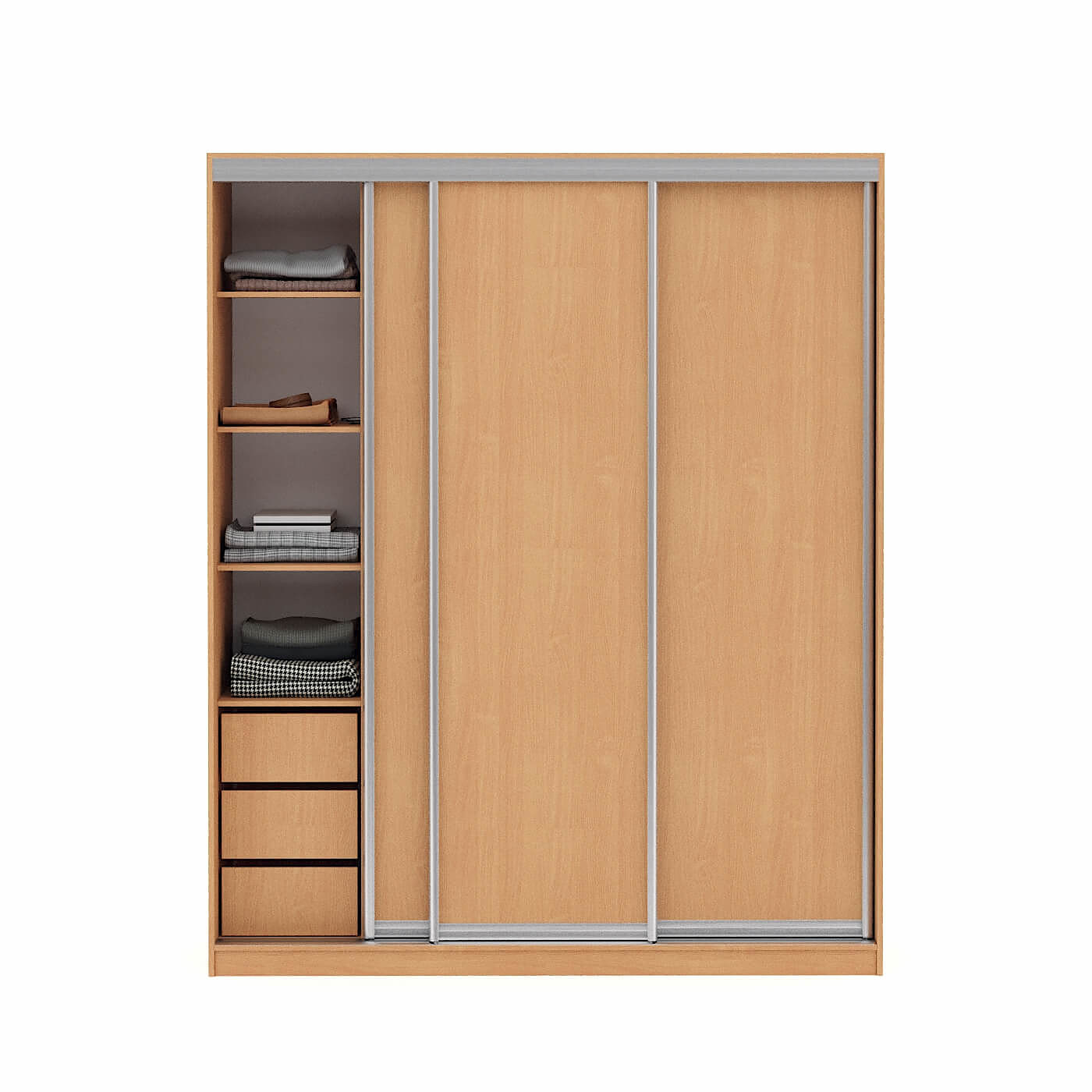 Шкаф-купе Версаль 3-200z современный для прихожей и спальни - фото 2 large