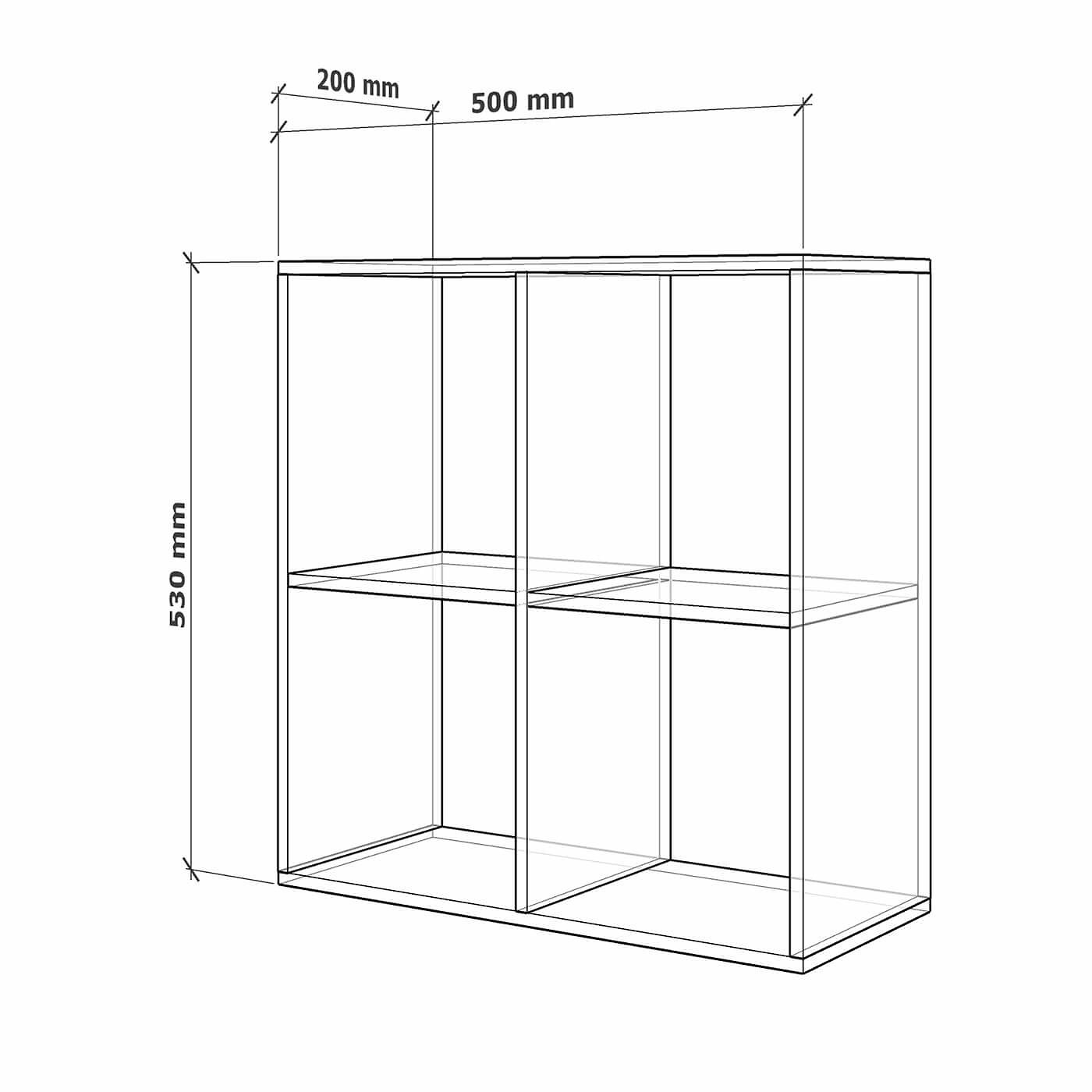 Стеллаж Стюард-201a современный для гостиной и спальни - фото 2 large