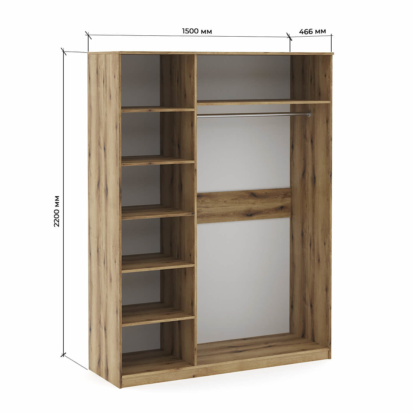 Шкаф Тил-200ne современный для прихожей и спальни - фото 3 large