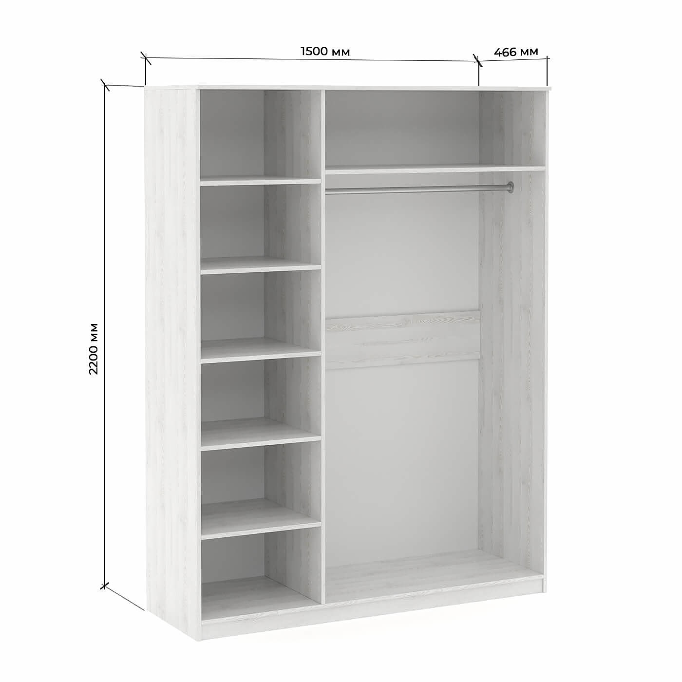 Шкаф Тил-200iaj современный для прихожей и спальни - фото 3 large