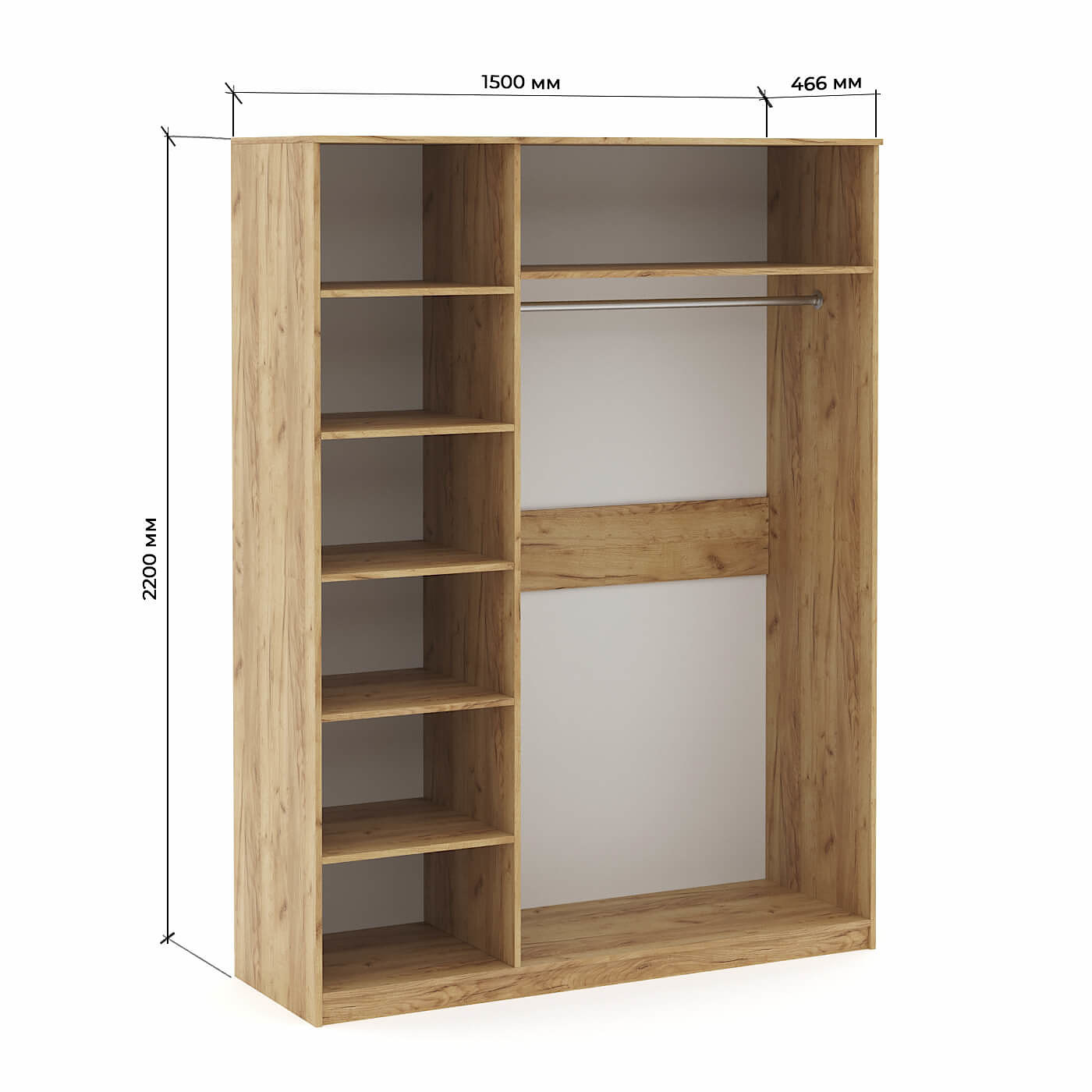 Шкаф Тил-200kaj современный для прихожей и спальни - фото 3 large