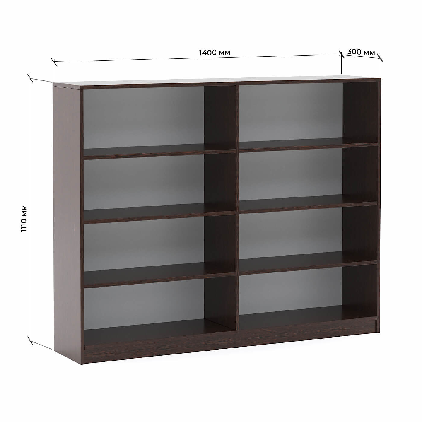 Стеллаж Холтен-200a классический для гостиной и спальни - фото 3 large