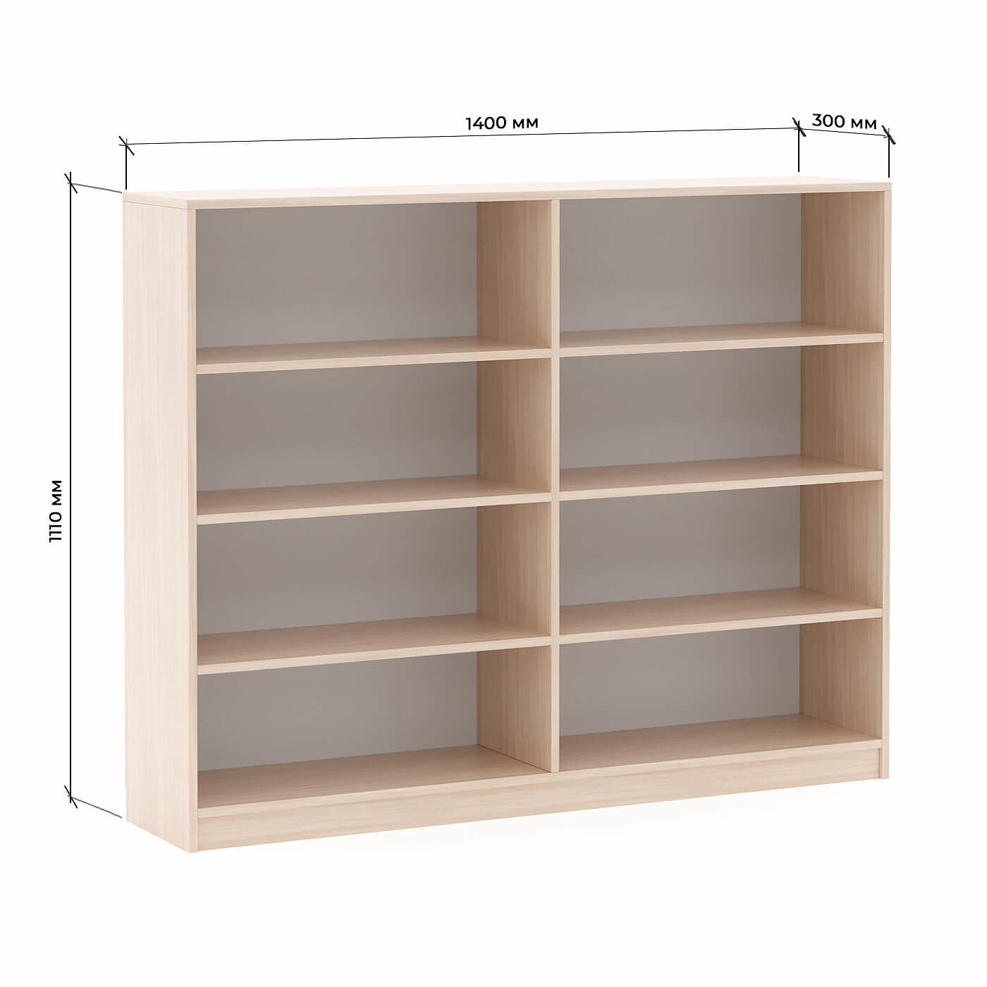 Стеллаж Холтен-200b классический для гостиной и спальни - фото 3 large