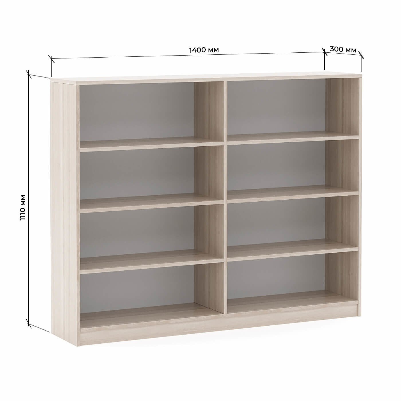 Стеллаж Холтен-200c классический для гостиной и спальни - фото 3 large