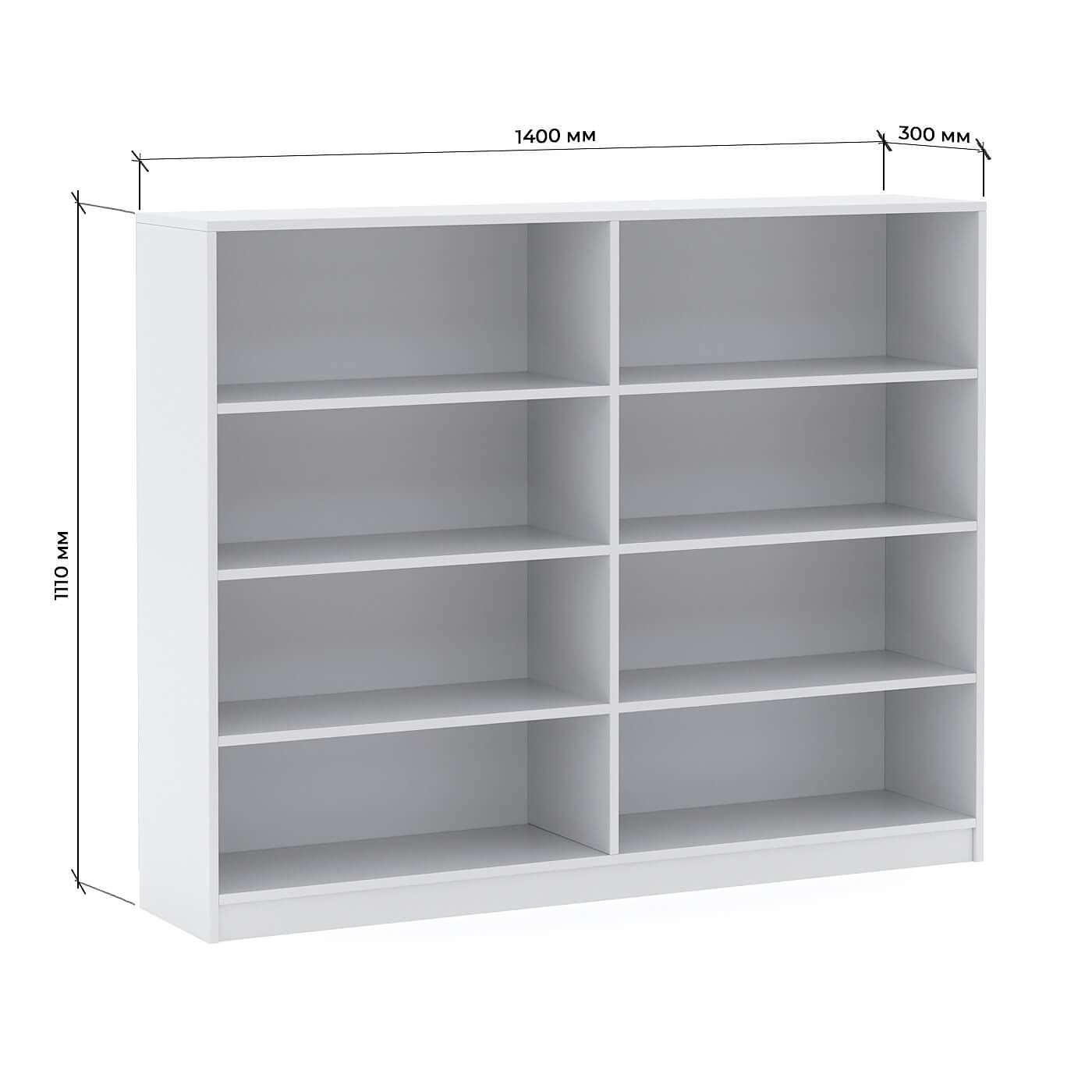 Стеллаж Холтен-200e классический для гостиной и спальни - фото 3 large