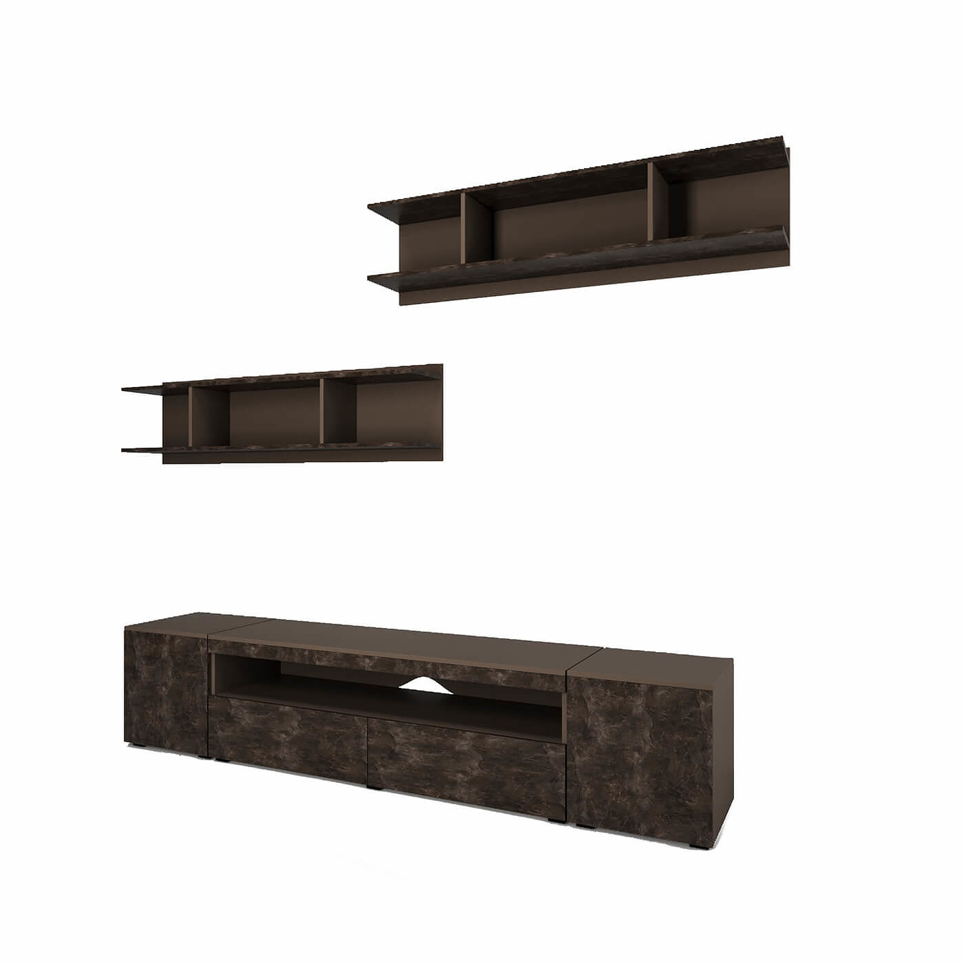 Модульная гостиная Онге-1100qh современный для гостиной - фото 2 large