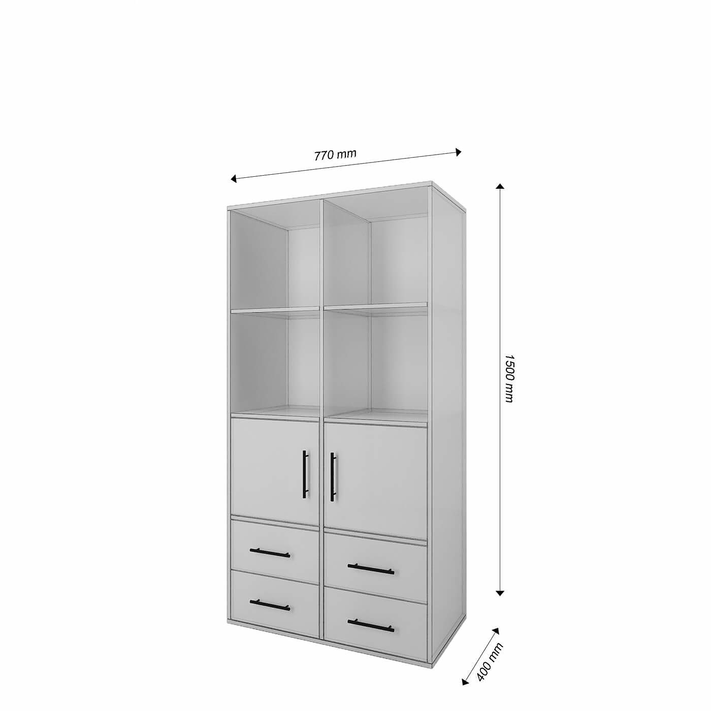 Стеллаж Балк-200qh современный для гостиной и спальни - фото 3 large