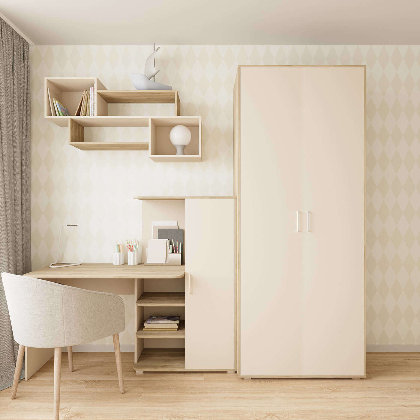 Полка Джуниор-200asat современный для детской - фото 4 large