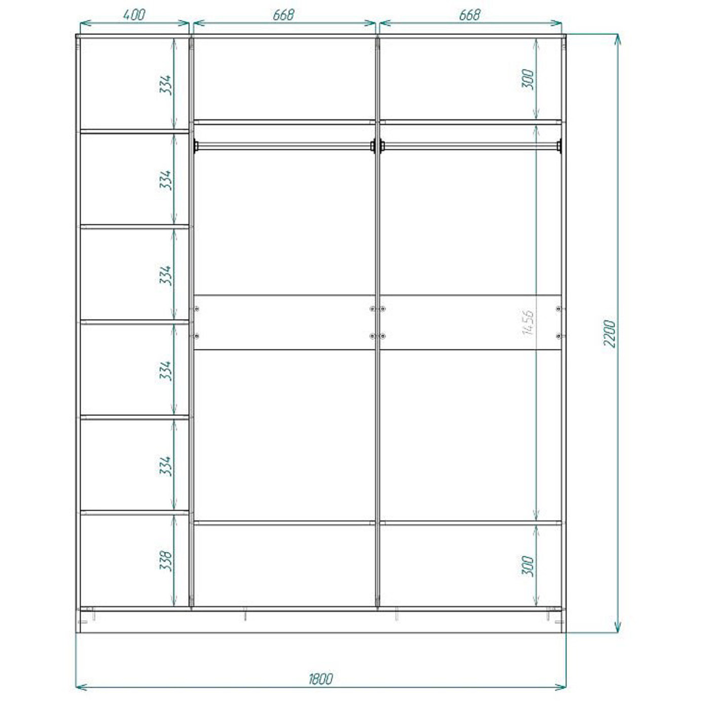 Шкаф-купе Версаль 3-201ag современный для прихожей и спальни - фото 4 large