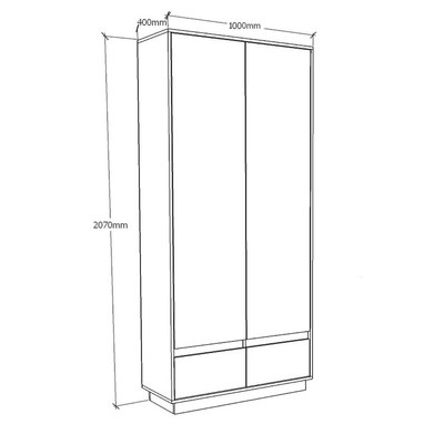 Шкаф Скара-201ip современный для прихожей - фото 3 home