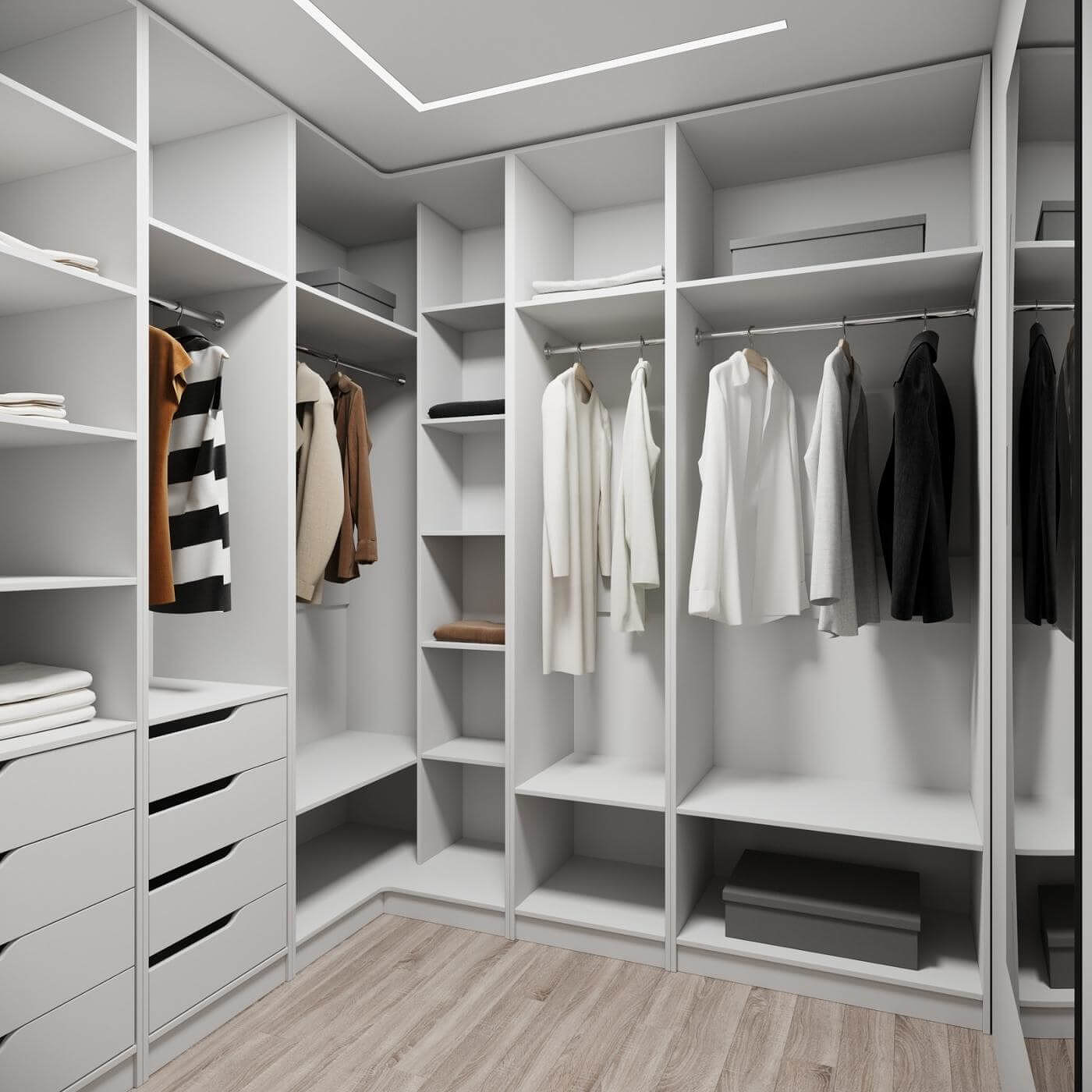 Гардеробная Титан-201e минимализм для прихожей - фото 2 large