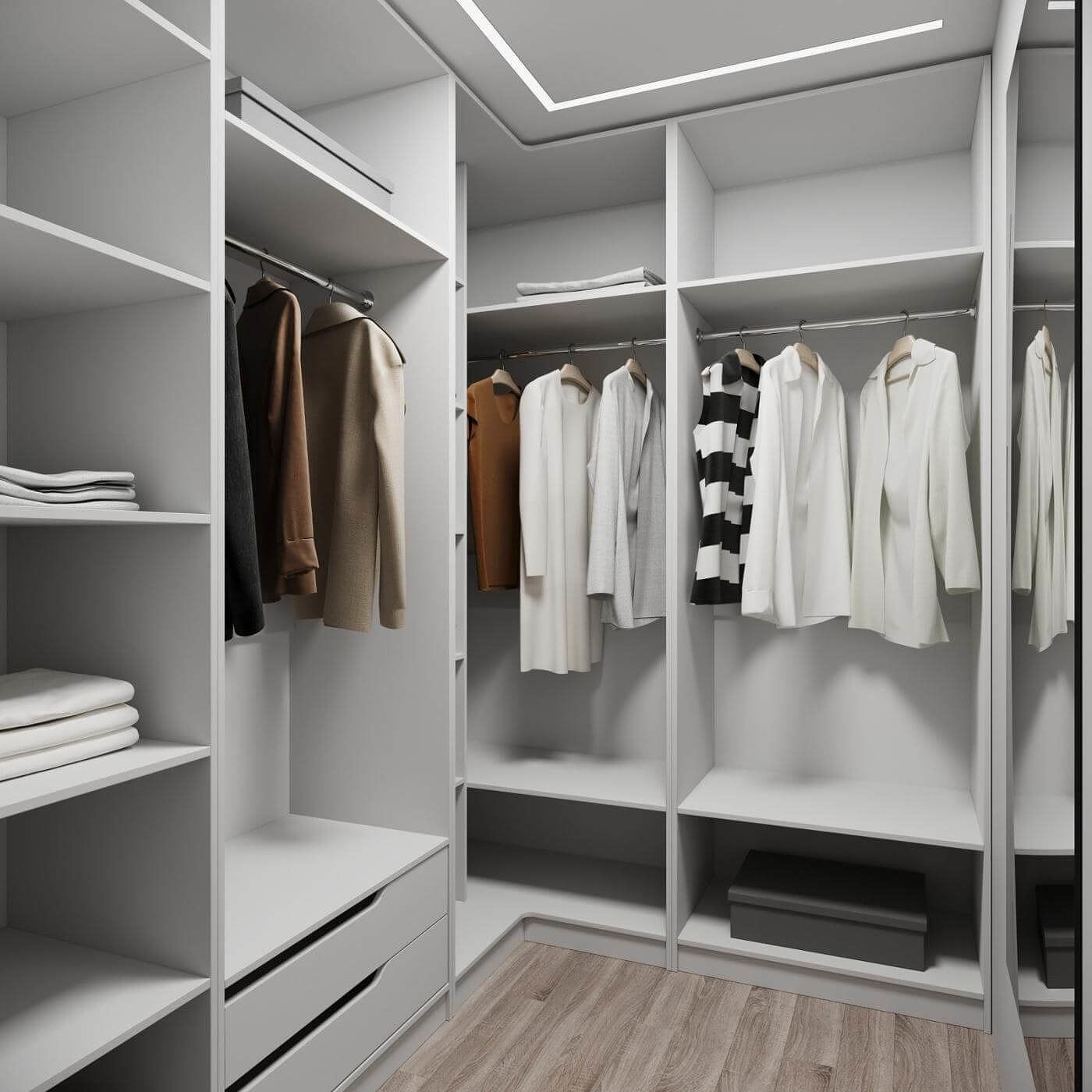 Гардеробная Титан-203e минимализм для прихожей - фото 2 large