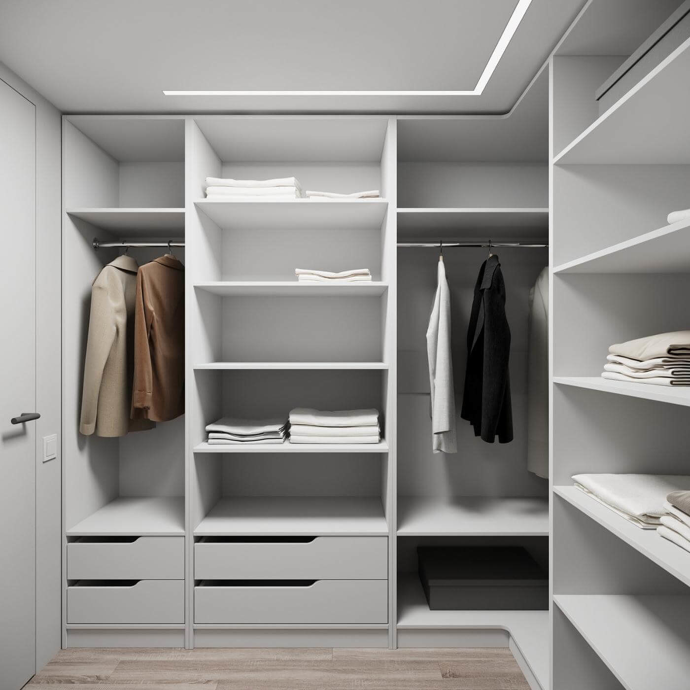 Гардеробная Титан-204e минимализм для прихожей - фото 2 large