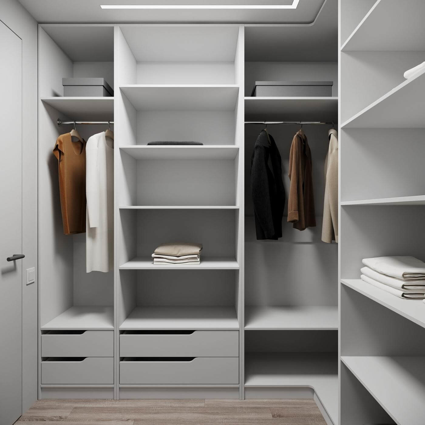 Гардеробная Титан-205e минимализм для прихожей - фото 2 large