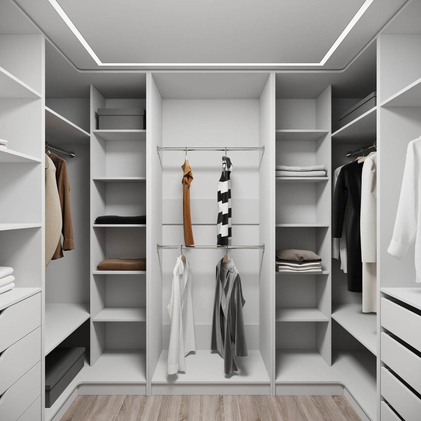 Гардеробная Титан-210e минимализм для прихожей - фото 2 large