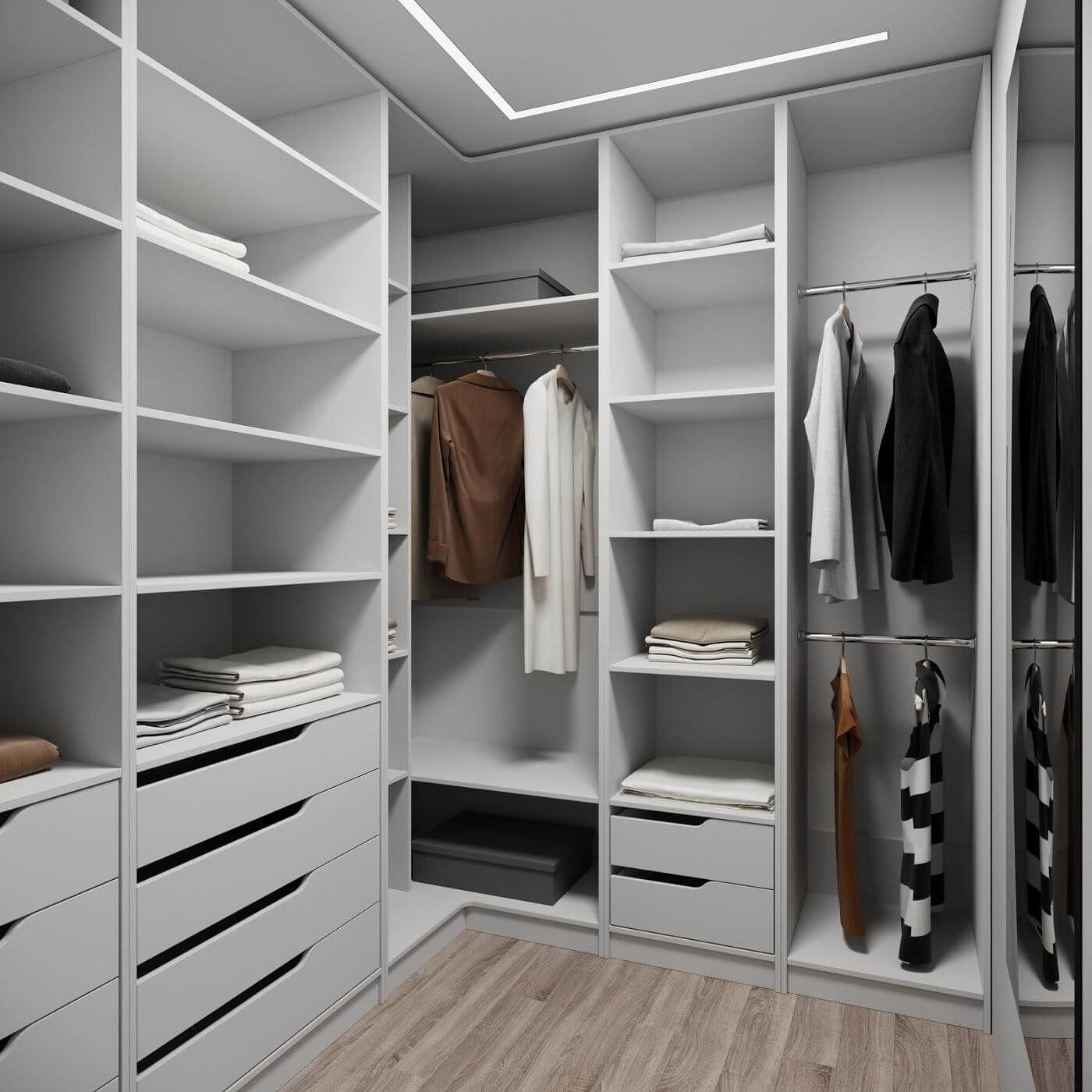 Гардеробная Титан-217e минимализм для прихожей - фото 2 large