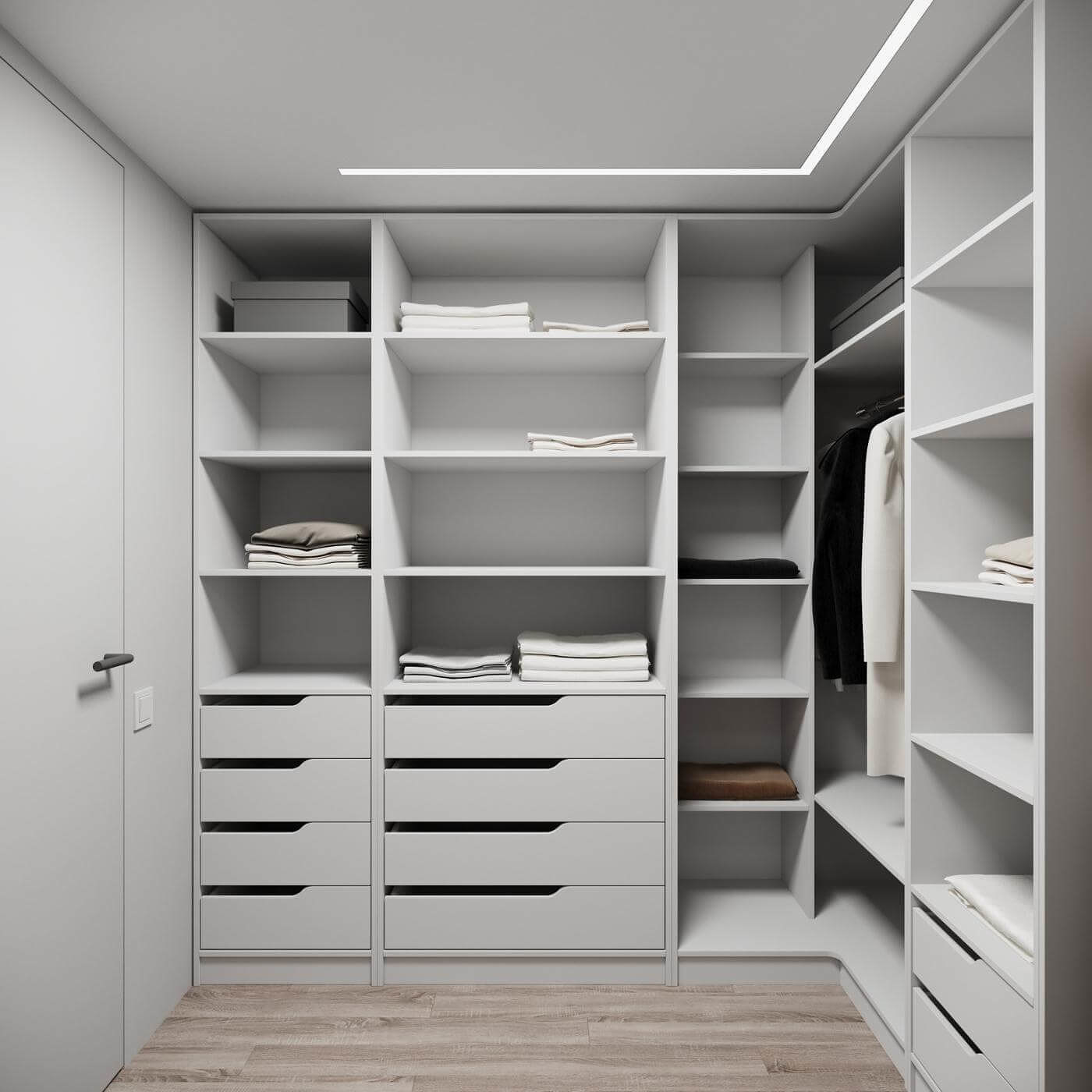 Гардеробная Титан-224e минимализм для прихожей - фото 2 large