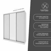 Шкаф-купе Версаль 3-201e современный для прихожей и спальни - фото 13 small