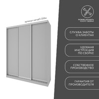 Шкаф-купе Версаль 3-200w современный для прихожей и спальни - фото 11 small