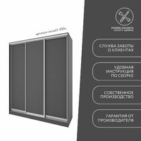 Шкаф-купе Версаль 3-200u современный для прихожей и спальни - фото 11 small