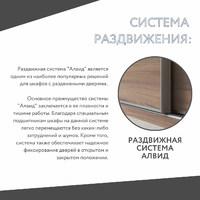 Шкаф-купе Версаль 3-202u современный для прихожей и спальни - фото 8 small