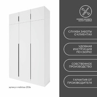 Шкаф Mebikea-203e минимализм для прихожей и спальни - фото 8 small