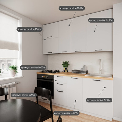 Модульная кухня Амика-5905e минимализм для кухни - фото 5 home Модульная кухня Амика-5905e минимализм для кухни - фото 5 home