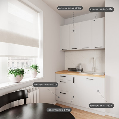 Столешница Амика-5812au минимализм для кухни - фото 3 home