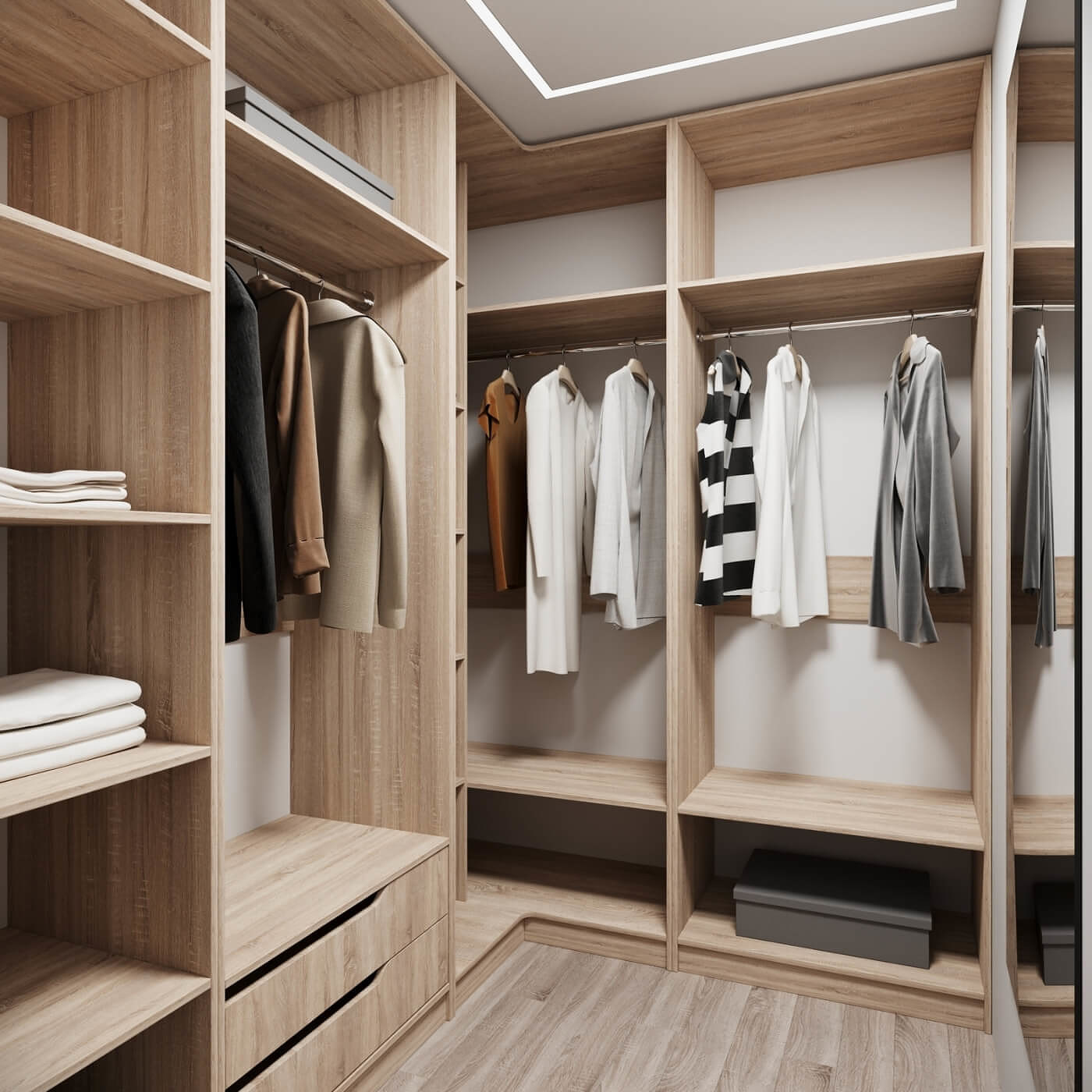 Гардеробная Титан-203g минимализм для прихожей - фото 2 large