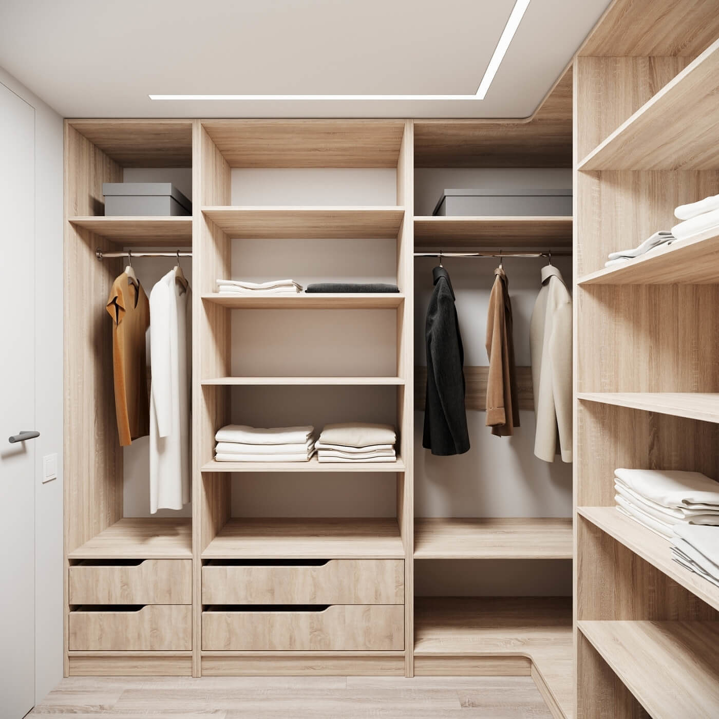 Гардеробная Титан-204g минимализм для прихожей - фото 2 large