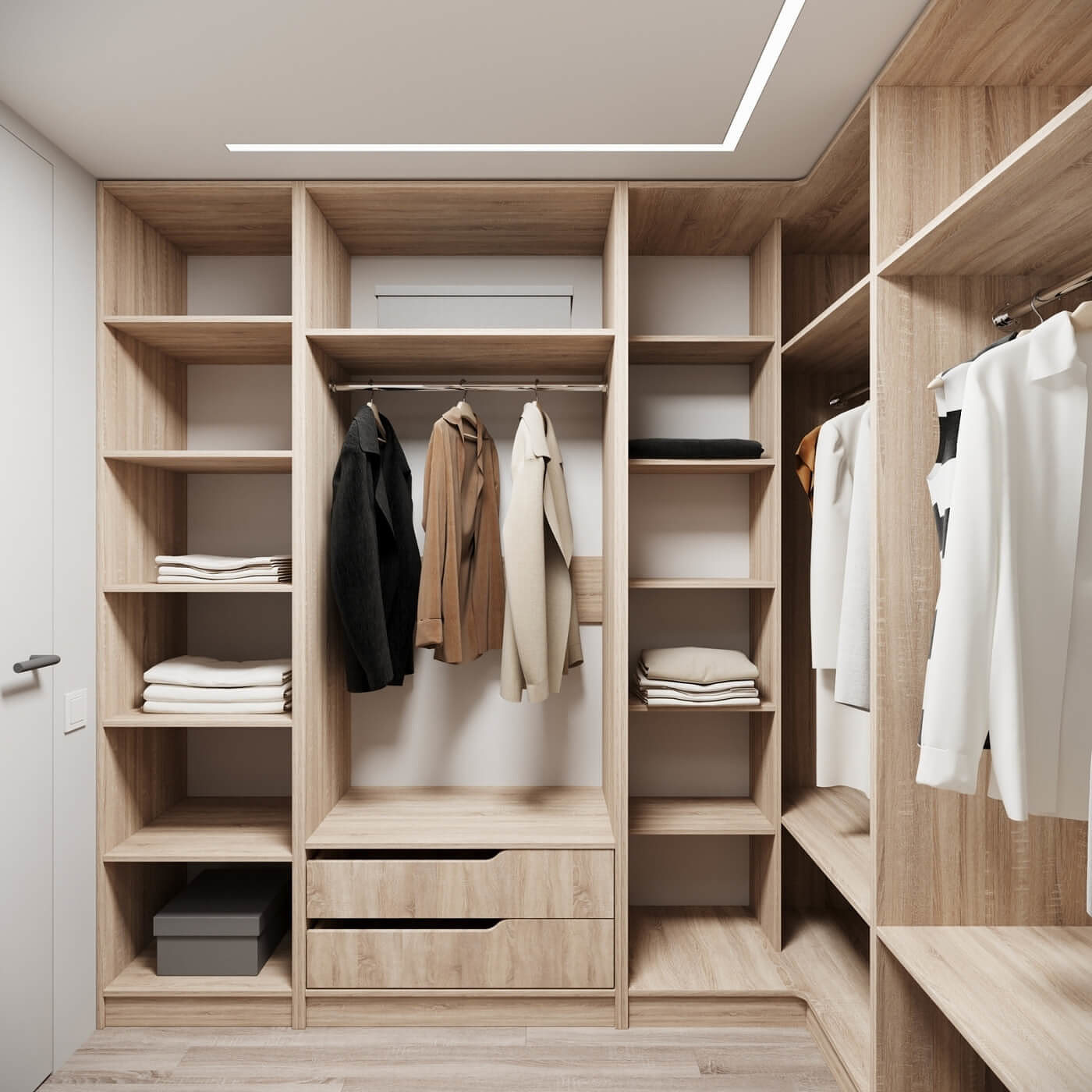 Гардеробная Титан-212g минимализм для прихожей - фото 2 large