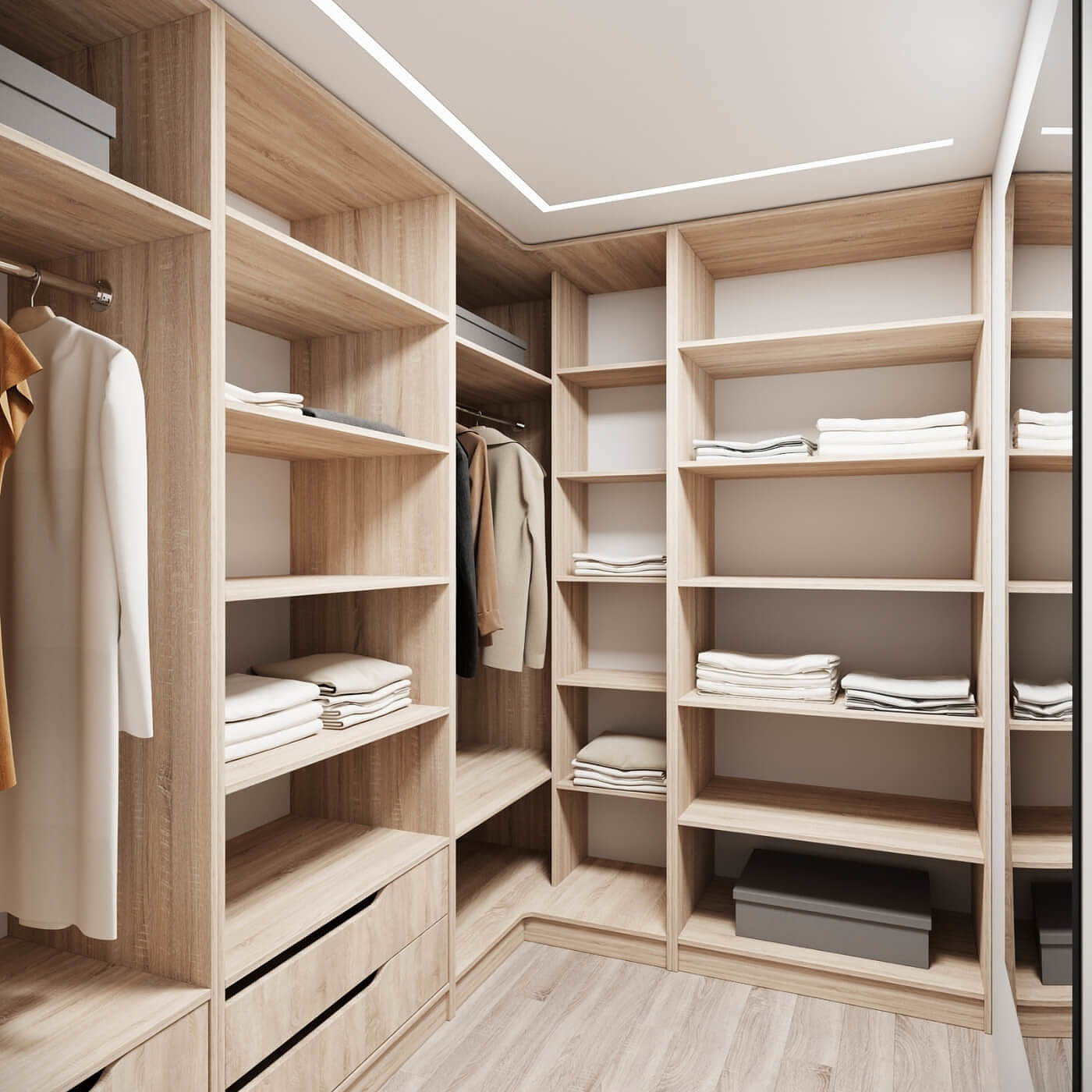 Гардеробная Титан-214g минимализм для прихожей - фото 2 large