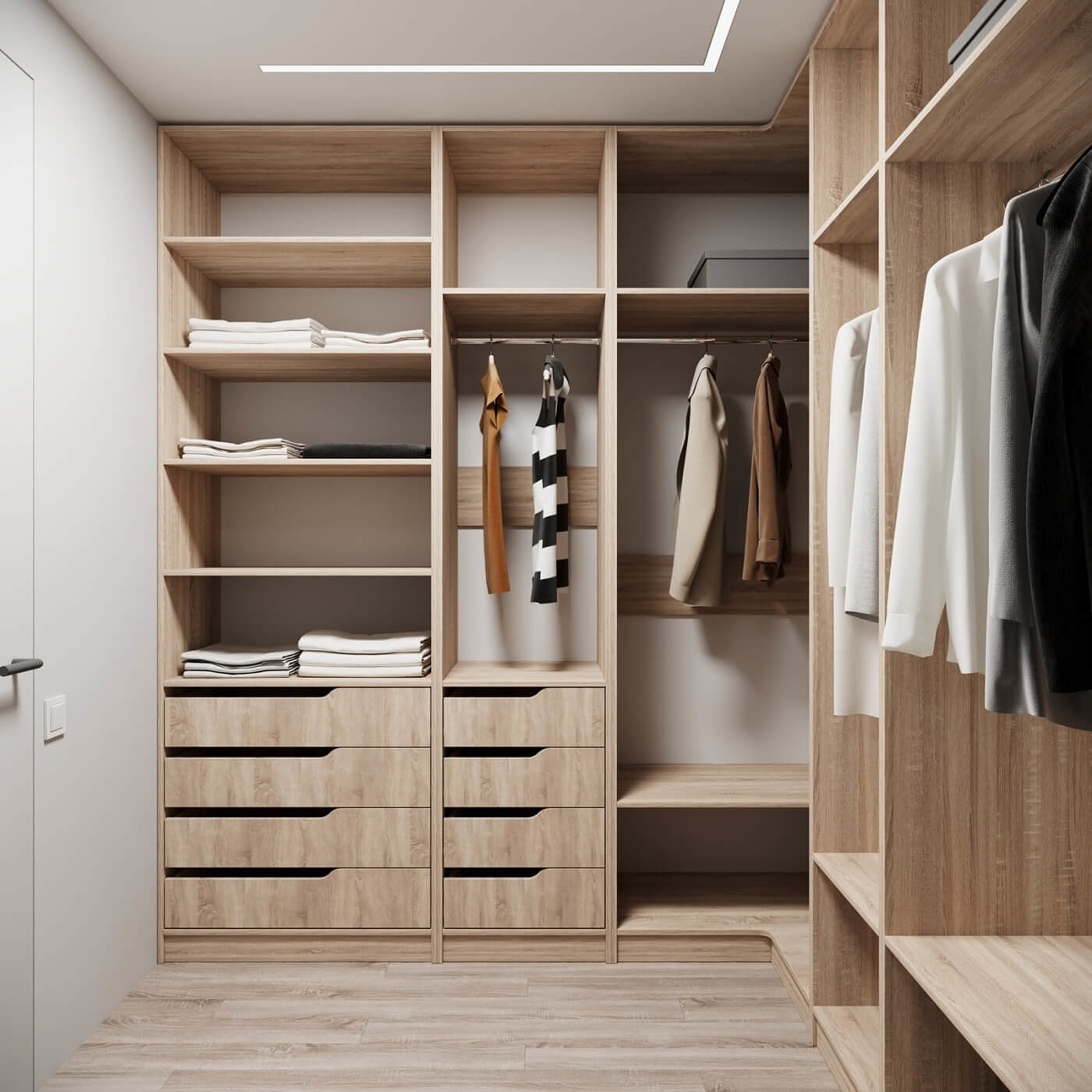 Гардеробная Титан-221g минимализм для прихожей - фото 2 large