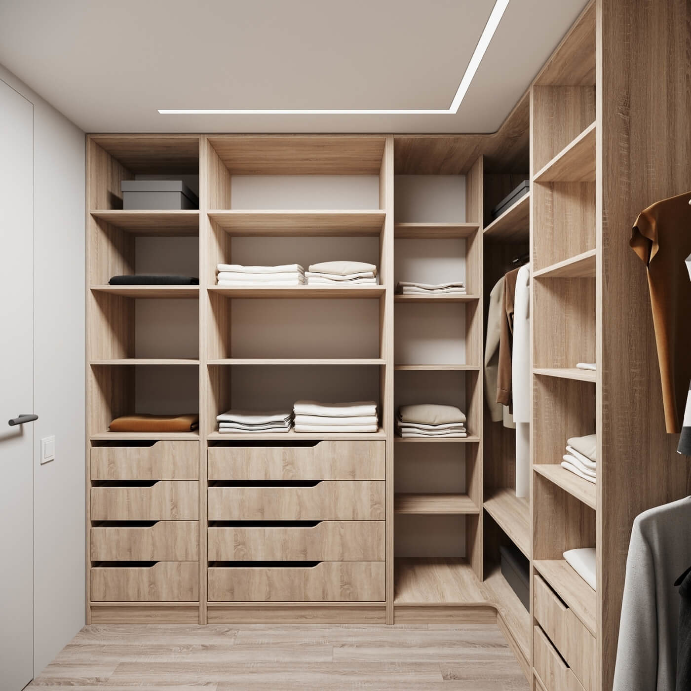 Гардеробная Титан-224g минимализм для прихожей - фото 2 large