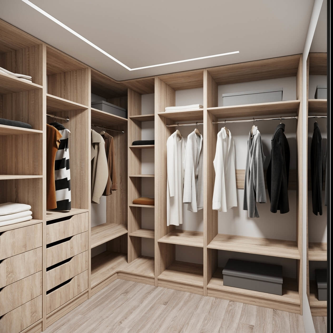 Гардеробная Титан-228g минимализм для прихожей - фото 2 large