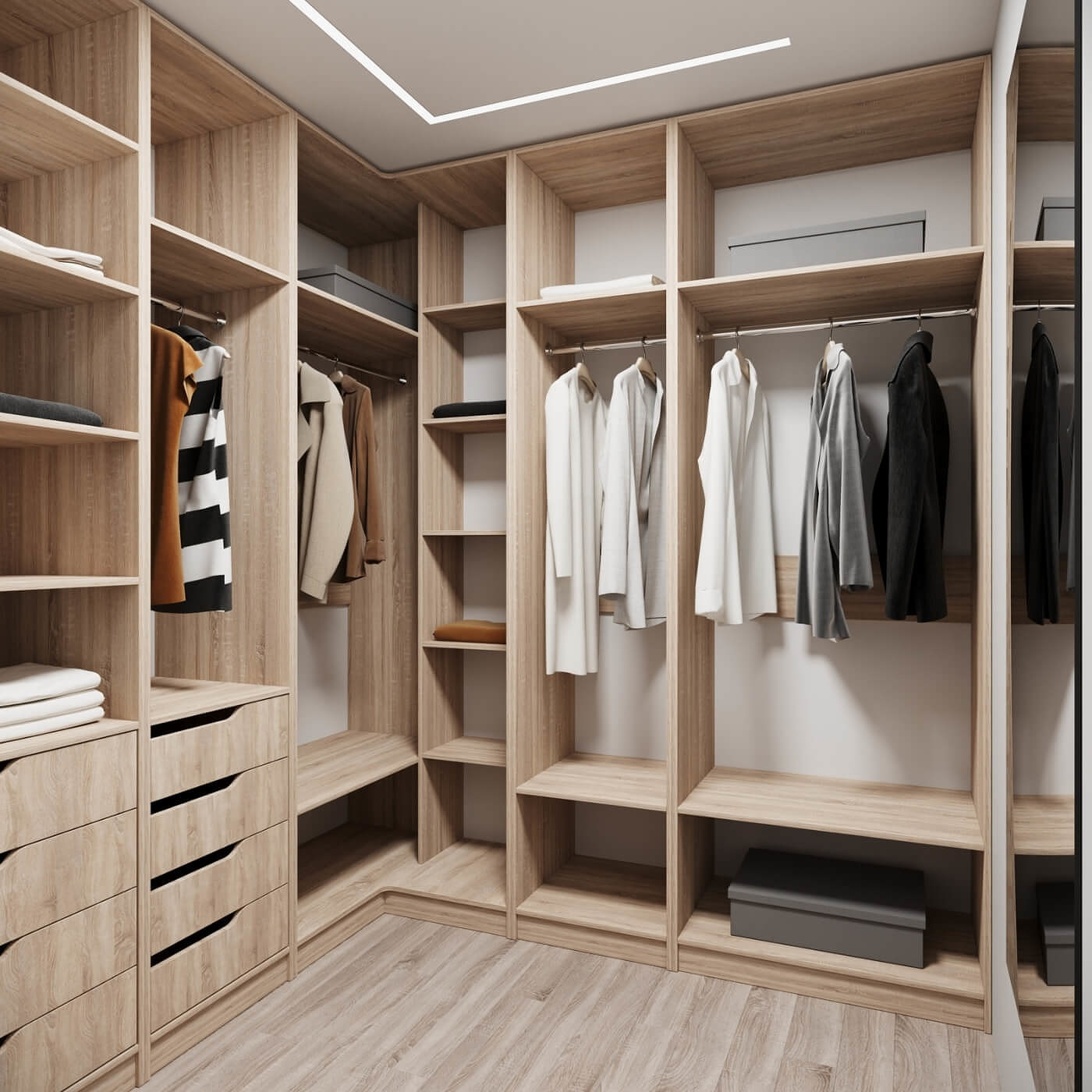 Гардеробная Титан-229g минимализм для прихожей - фото 2 large