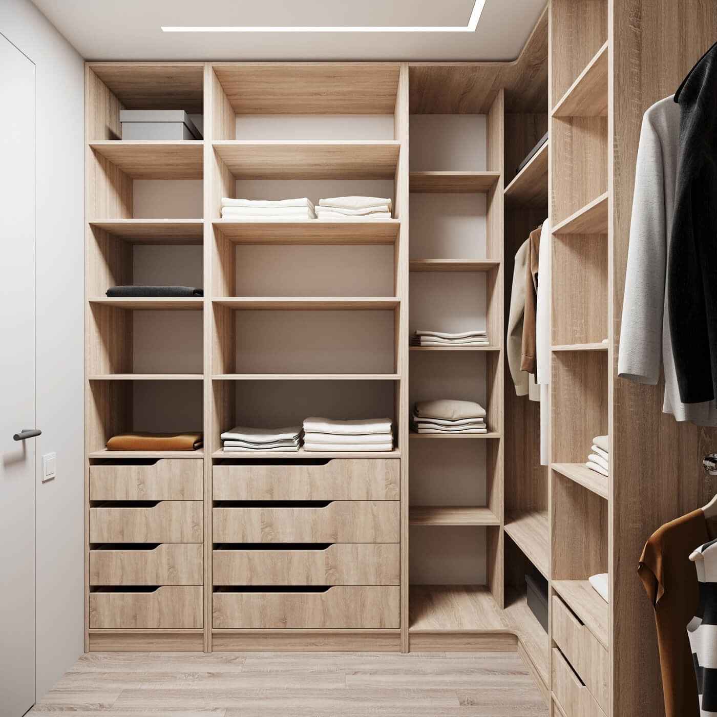 Гардеробная Титан-231g минимализм для прихожей - фото 2 large